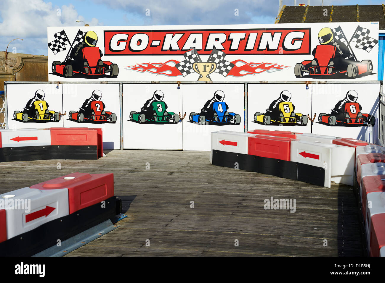 Empty go karting track llandudno hires stock photography and images