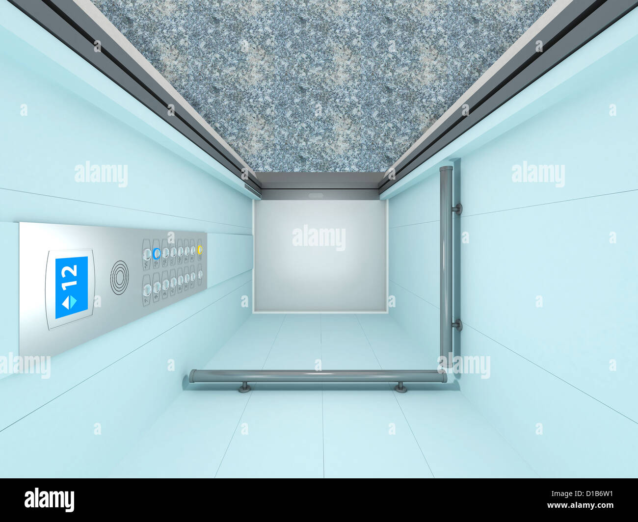 Elevator Interior . Computer Art 3D Series Stock Photo - Alamy
