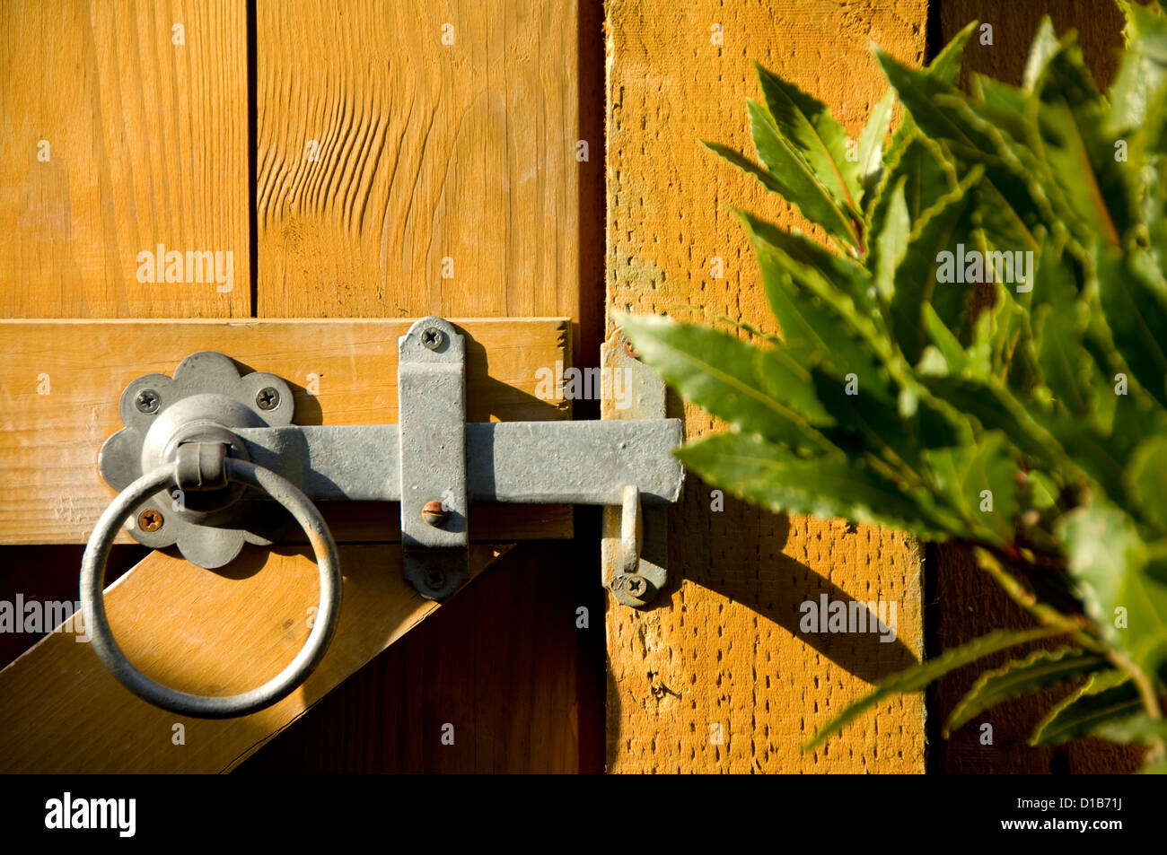 Garden gate latch Stock Photo Alamy