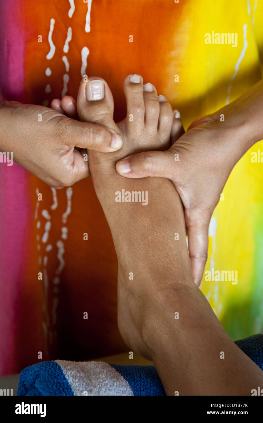 Foot Massage, Hotel Spa, Langkawi, Malaysia Stock Photo Alamy