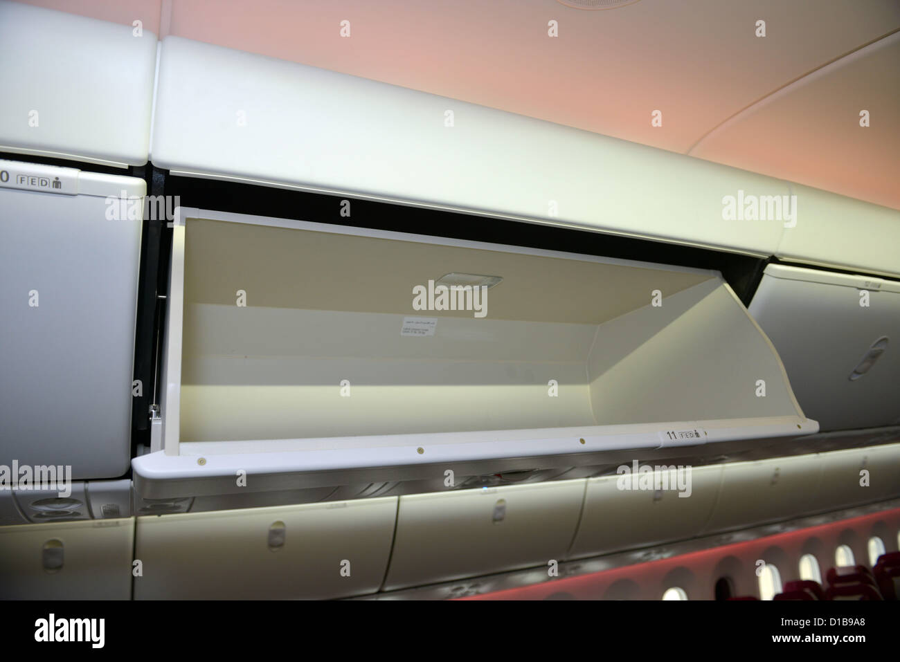 overhead luggage compartment