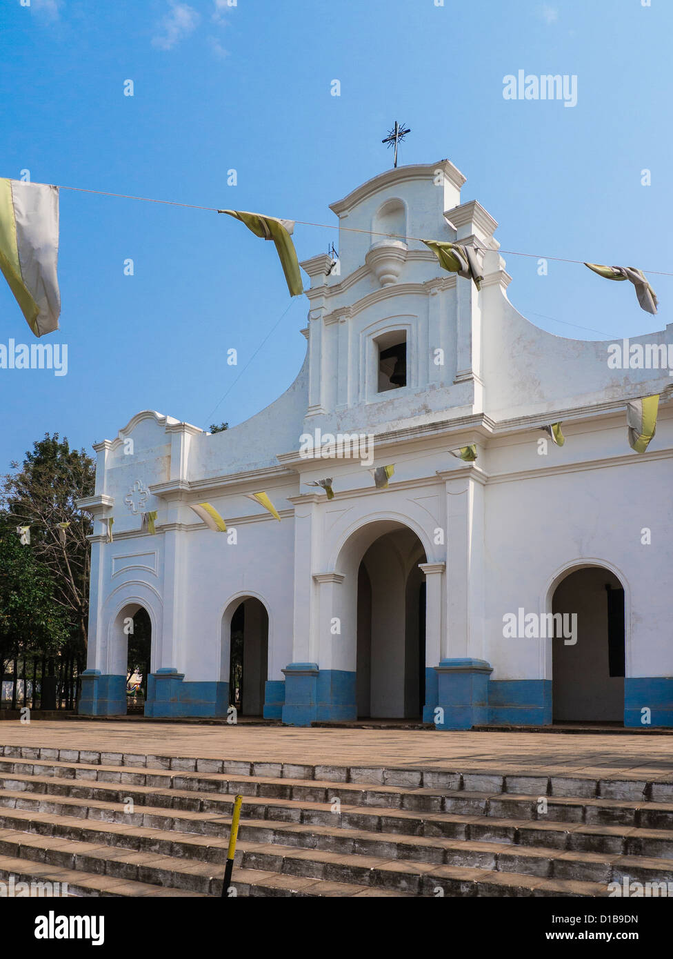 The facade of the Catholic church in Capiatá, Paraguay Stock Photo Alamy