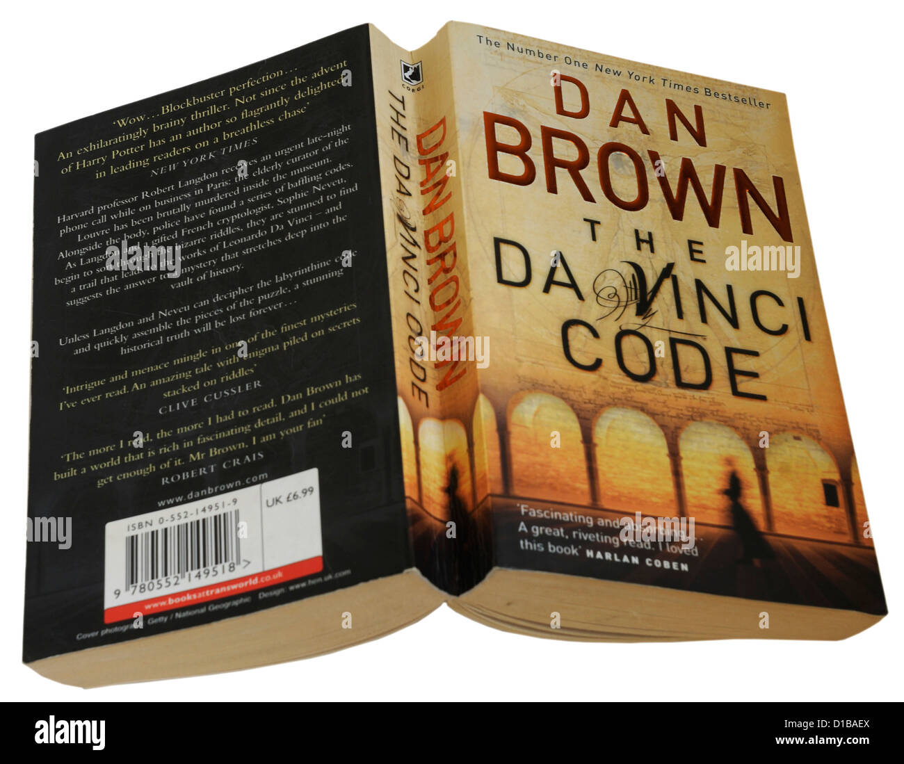 Da Vinci Code by Dan Brown Stock Photo