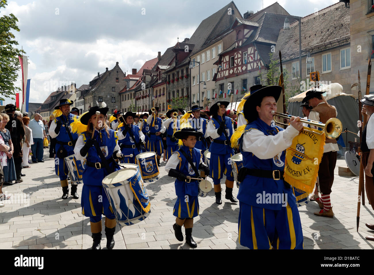 Altdorf, Germany, in the medieval music band Wallenstein Festival Stock
