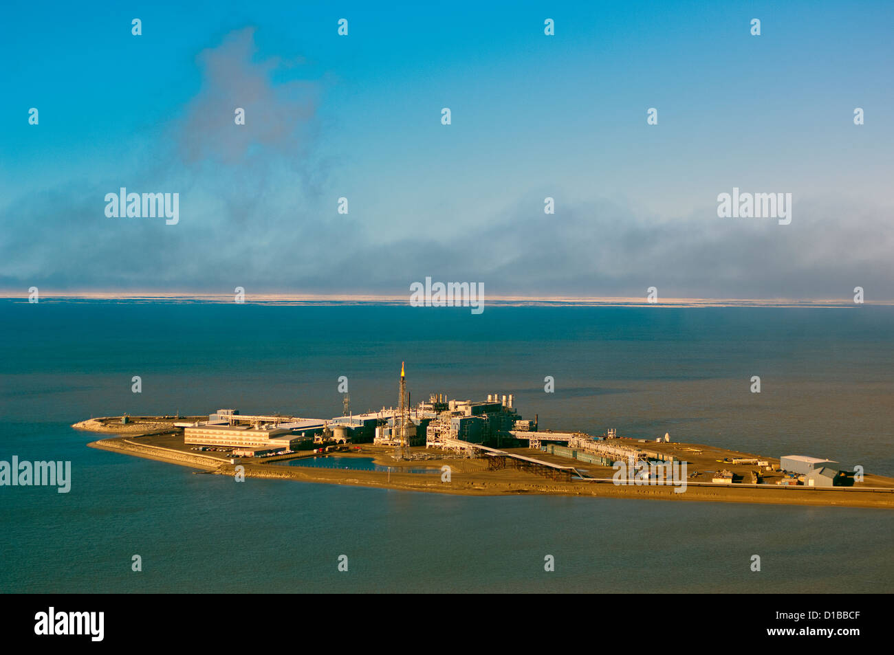 Prudhoe bay oil field aerial hires stock photography and images Alamy