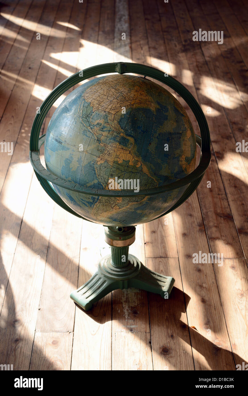 antique world globe Stock Photo