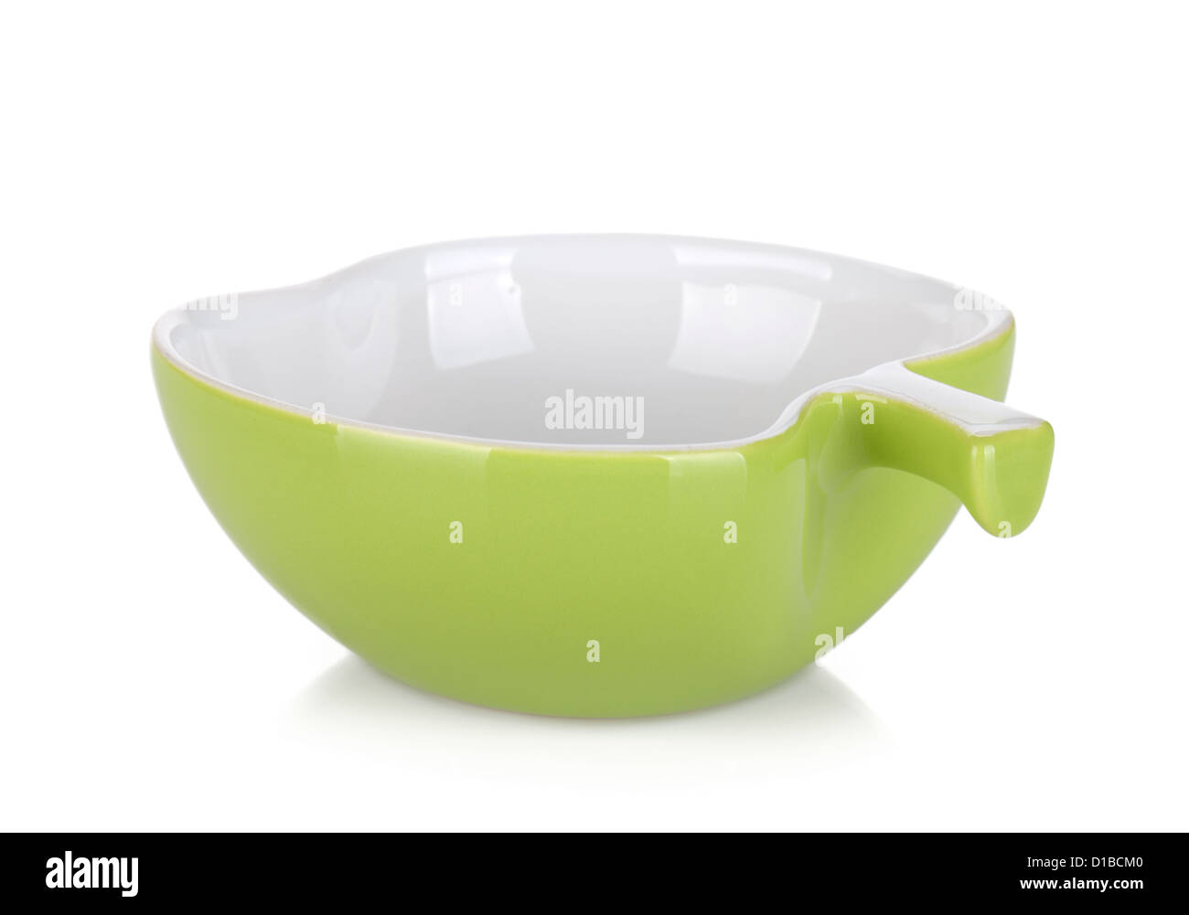 Apple shaped fruit bowl. Isolated on white background Stock Photo Alamy