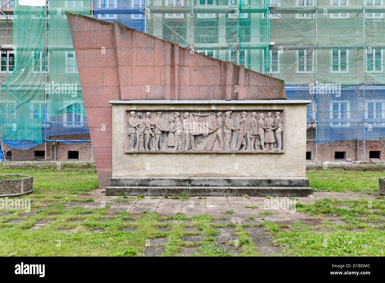 Sangerhausen, Germany, Socialist Monument in the urbanization of a mountain man Stock Photo