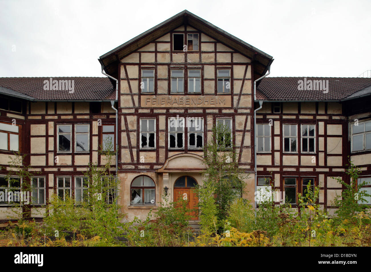 Suhl, Germany, the abandoned home Feierabend Stock Photo