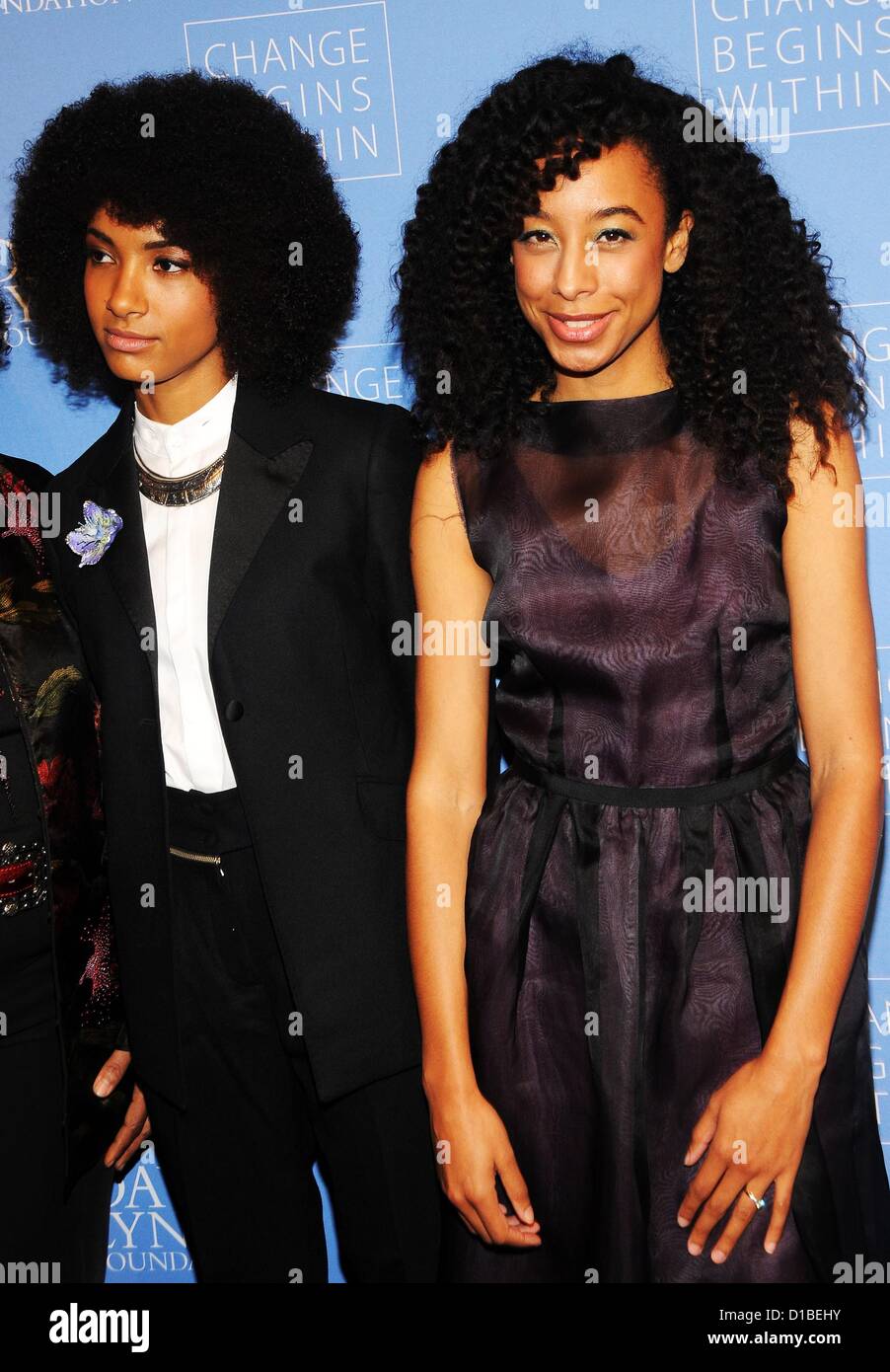Esperanza Spalding, Corinne Bailey Rae at arrivals for Change Begins