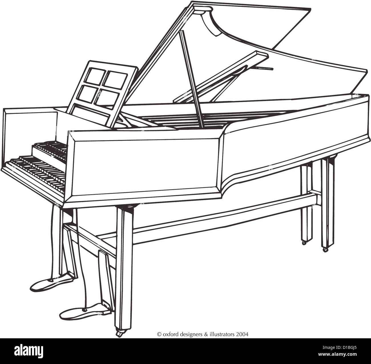 Harpsichord Stock Photo: 52500285 - Alamy