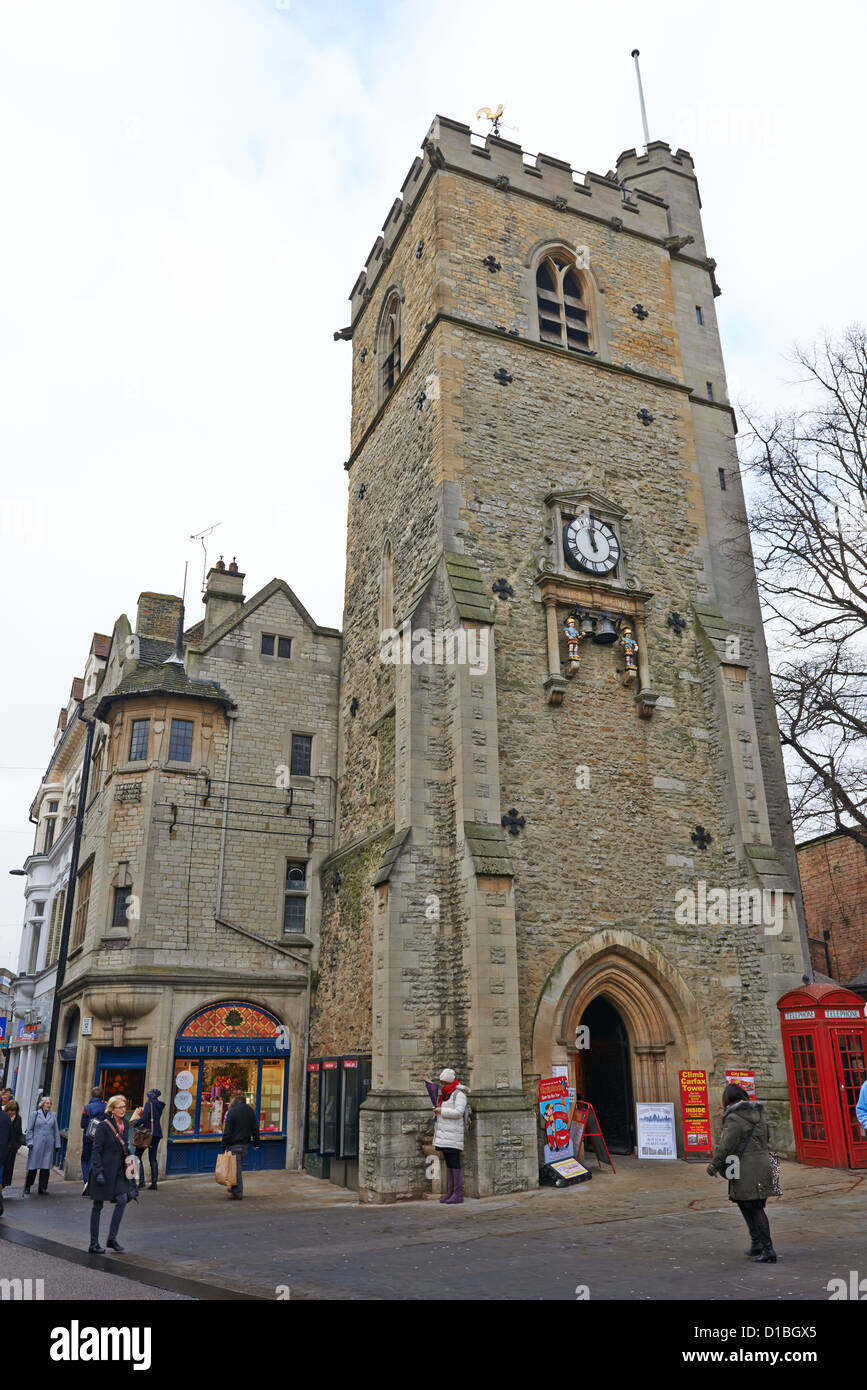 Carfax Tower Queen Street Oxford UK Stock Photo