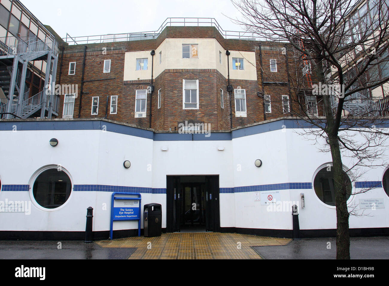 The Sussex Eye Hospital, on the Royal Sussex County Hospital campus in Brighton East Sussex UK