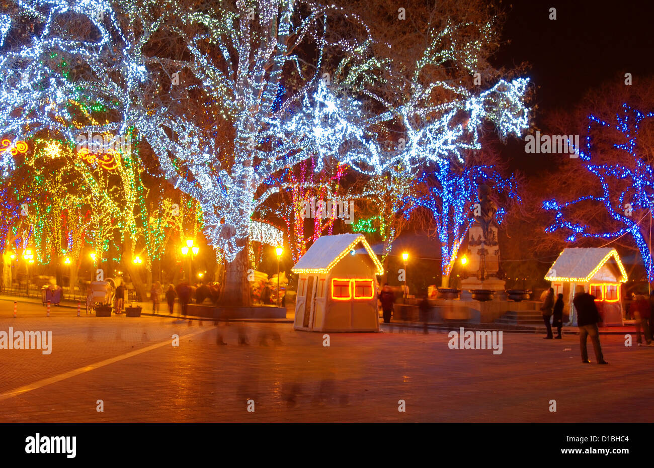 Christmas in Odessa, Ukraine, Eastern Europe Stock Photo