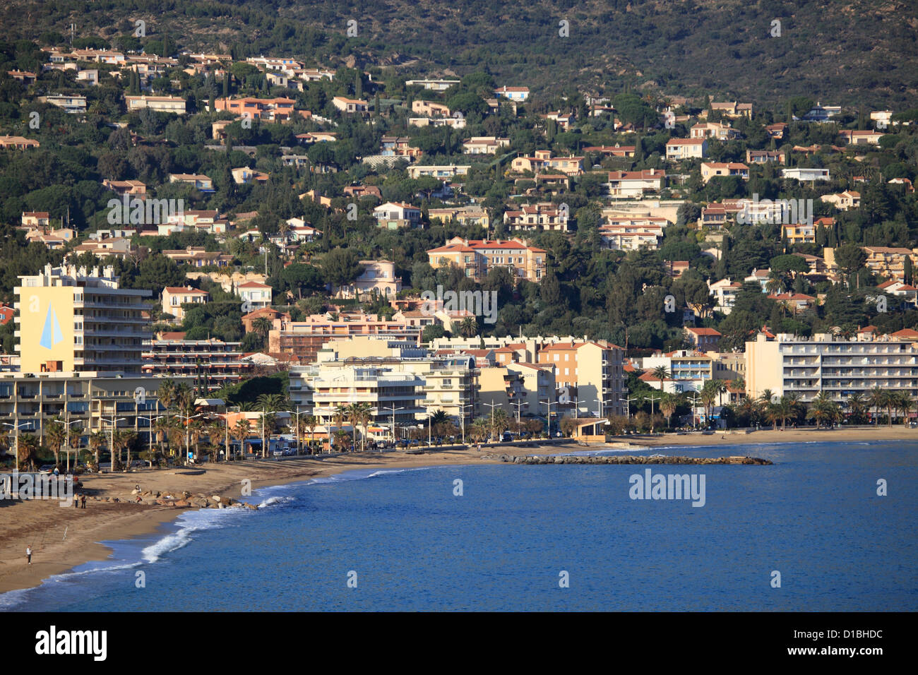 The coastal city of Le Lavandou near Saint Tropez Stock Photo