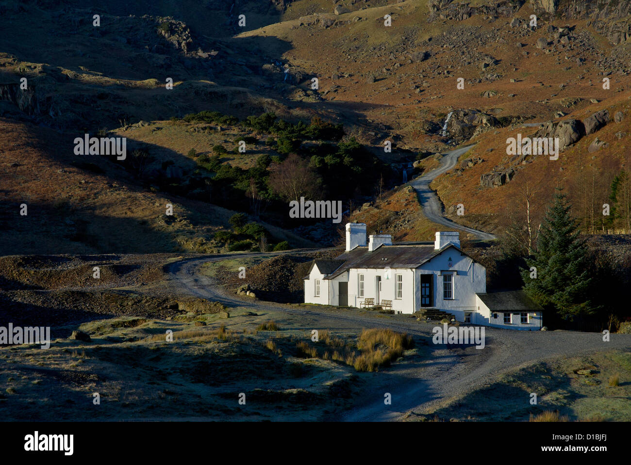 Youth Hostel at Coniston Coppermines, near Coniston, Lake District National Park, Cumbria, England UK Stock Photo