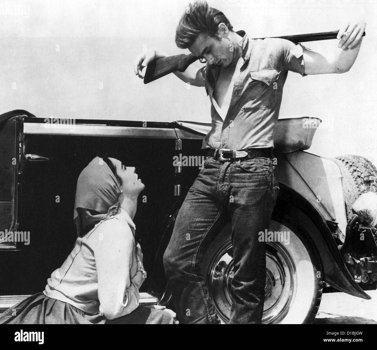 GIANT  1956 Warner Bros film with Elizabeth Taylor and James Dean Stock Photo