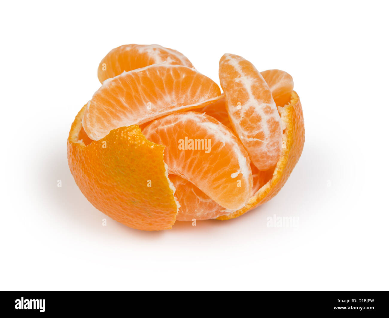 Tangerine slices peel isolated hi-res stock photography and images - Alamy