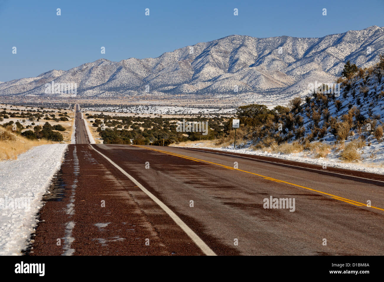 Hwy 60 through the Cibola National Forest, near Magdalena, New Mexico
