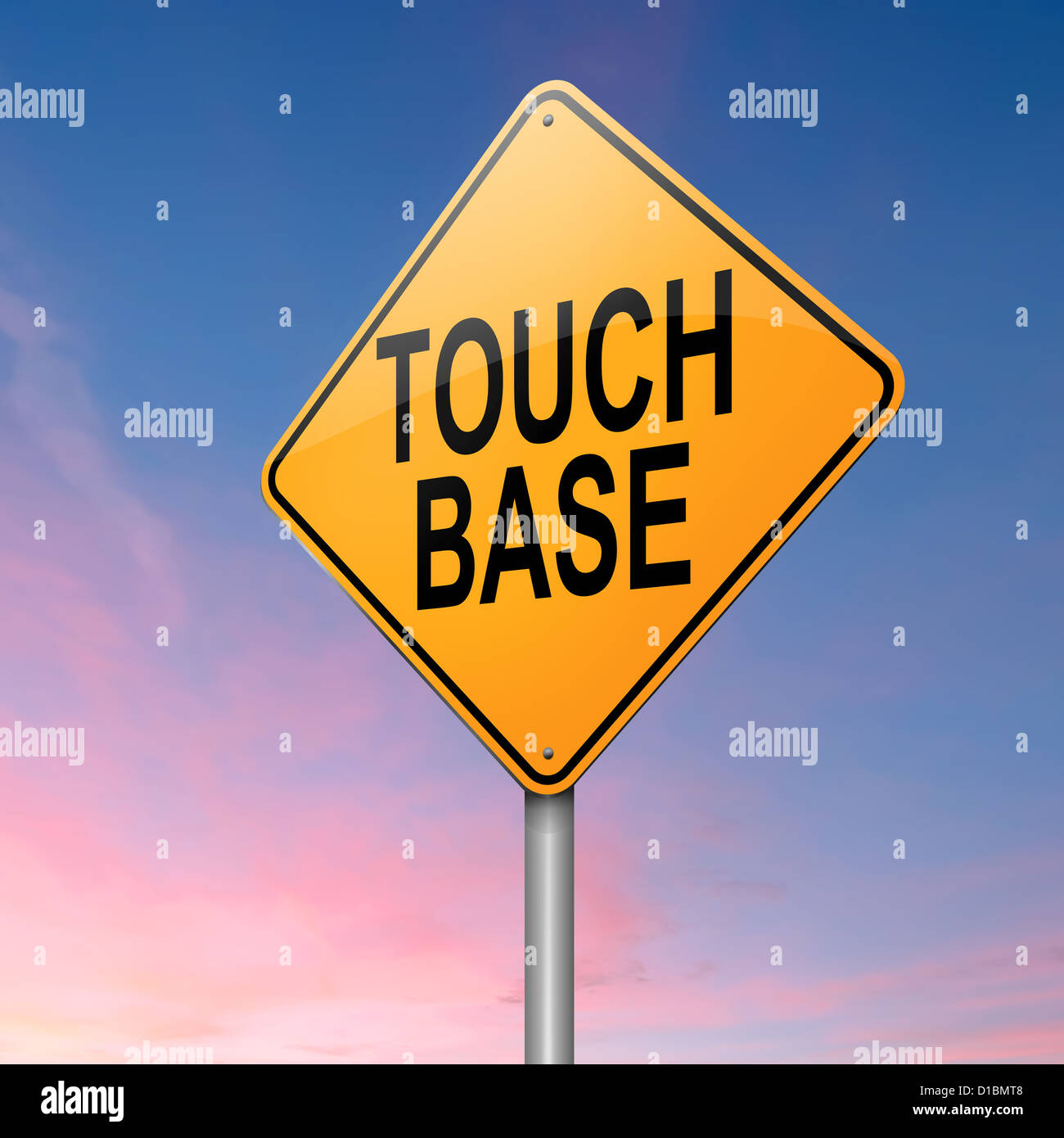 Touch Base Concept Stock Photo Alamy