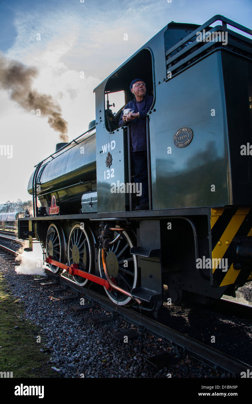 The Peak Rail Santa's special steam train running from Rowsley to
