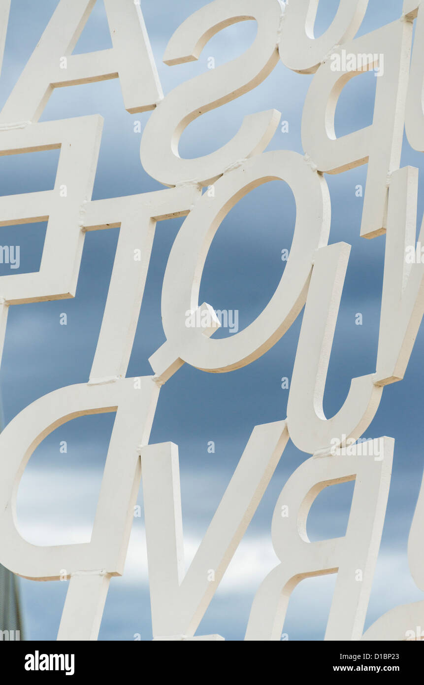 Letters sculpture hi-res stock photography and images - Alamy