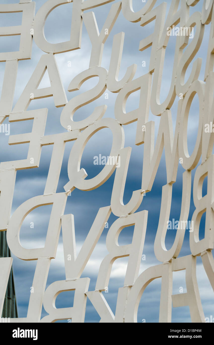 Letters sculpture hi-res stock photography and images - Alamy