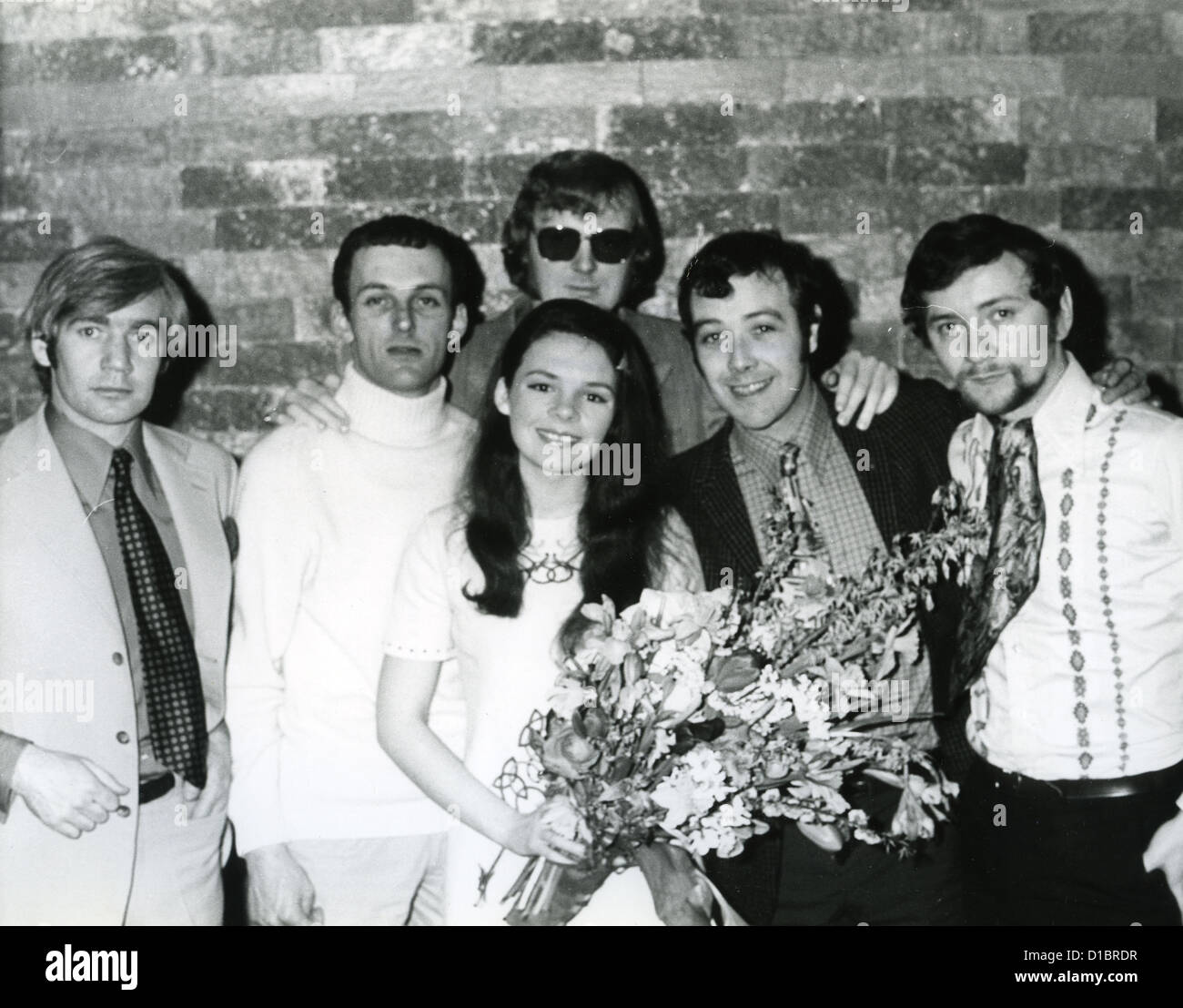 DANA Irish pop singer her with winning team at 1970 Eurovision Song ...