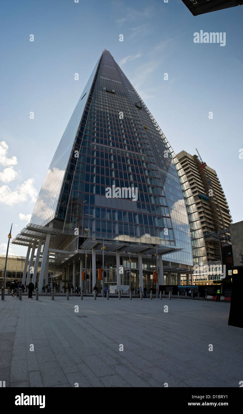 The Shard, the European Union's tallest building next to London Bridge Station, UK Stock Photo