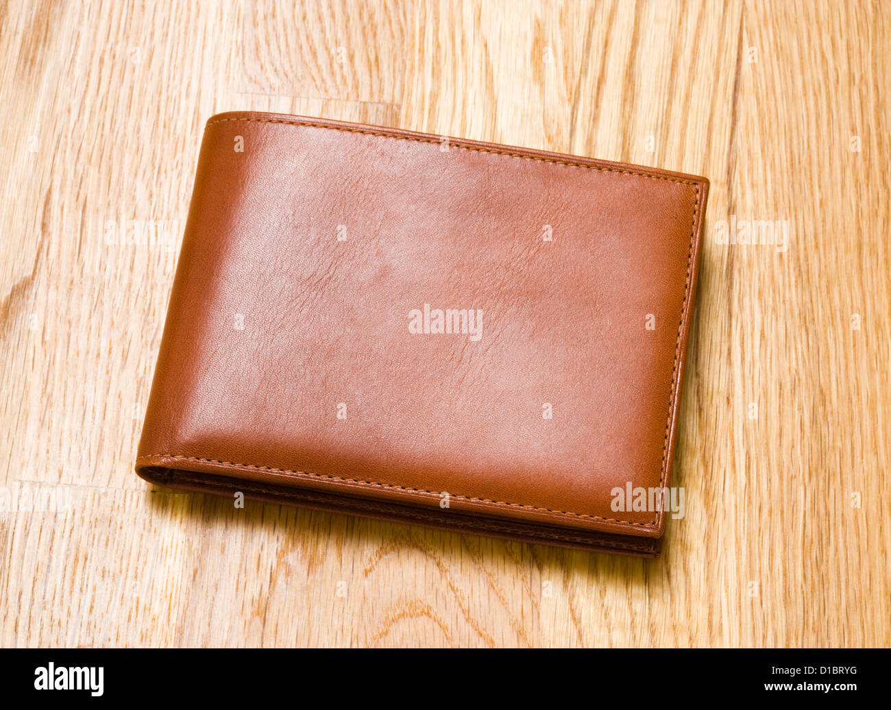 Leather wallet. Stock Photo