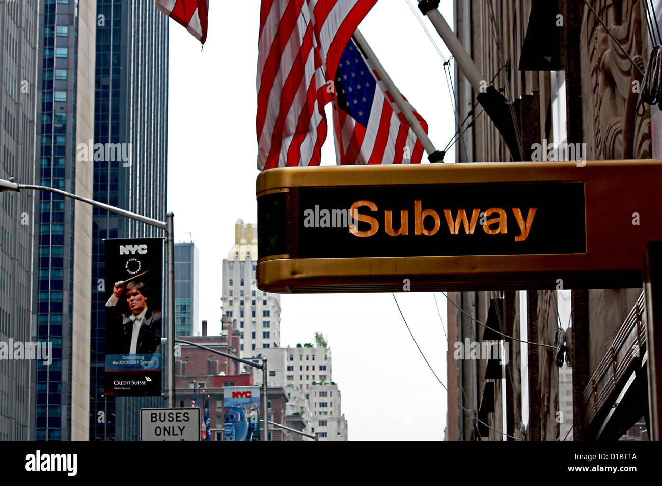 Subway sign in New York City Stock Photo - Alamy