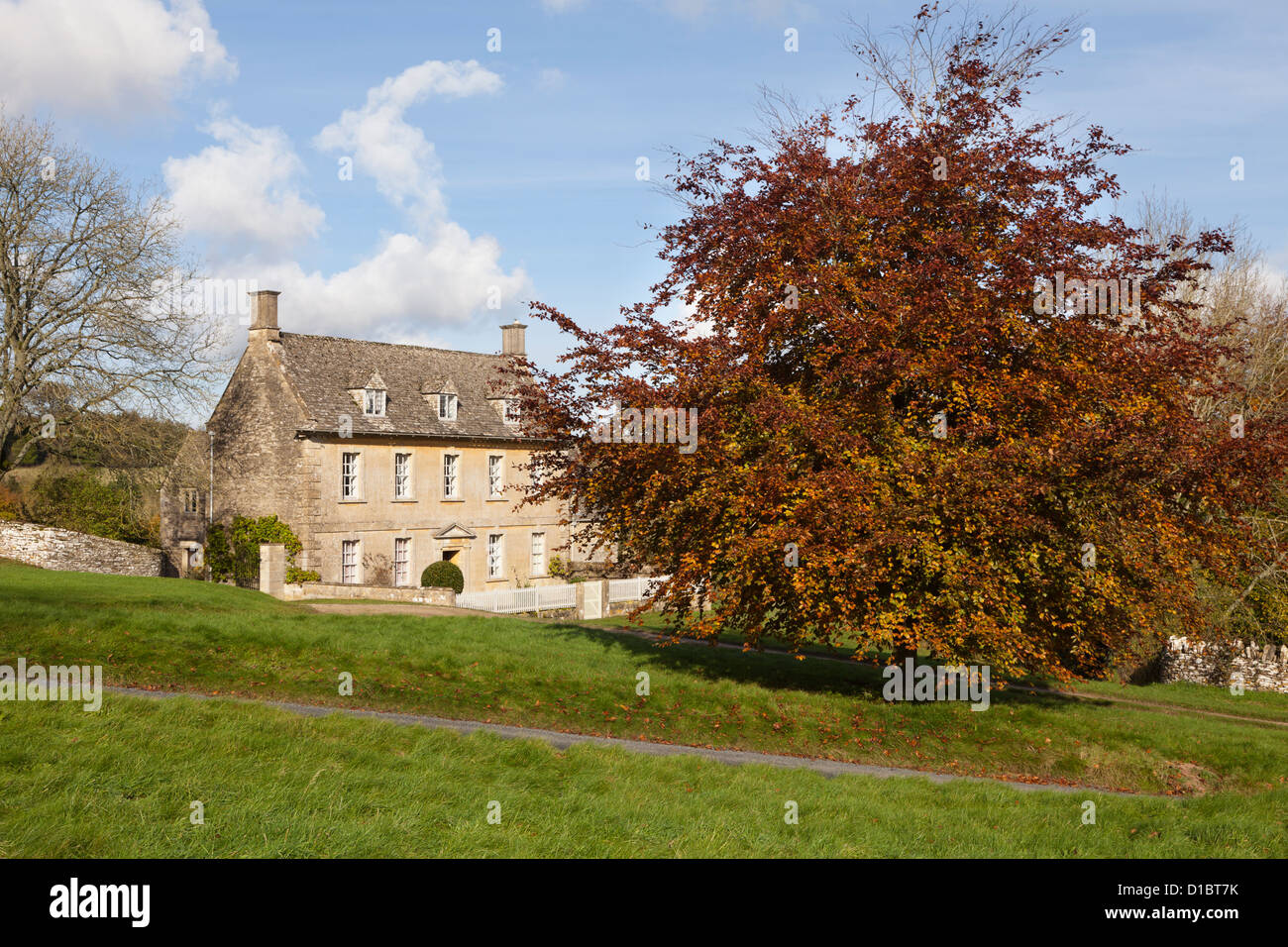 Autumn in the Cotswold village of Caudle Green, Gloucestershire, UK Stock Photo Alamy