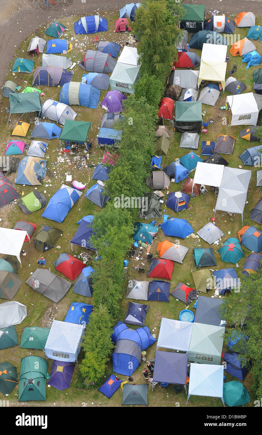 Nuerburg, Germany, campground at Rock am Ring Festival Stock Photo - Alamy
