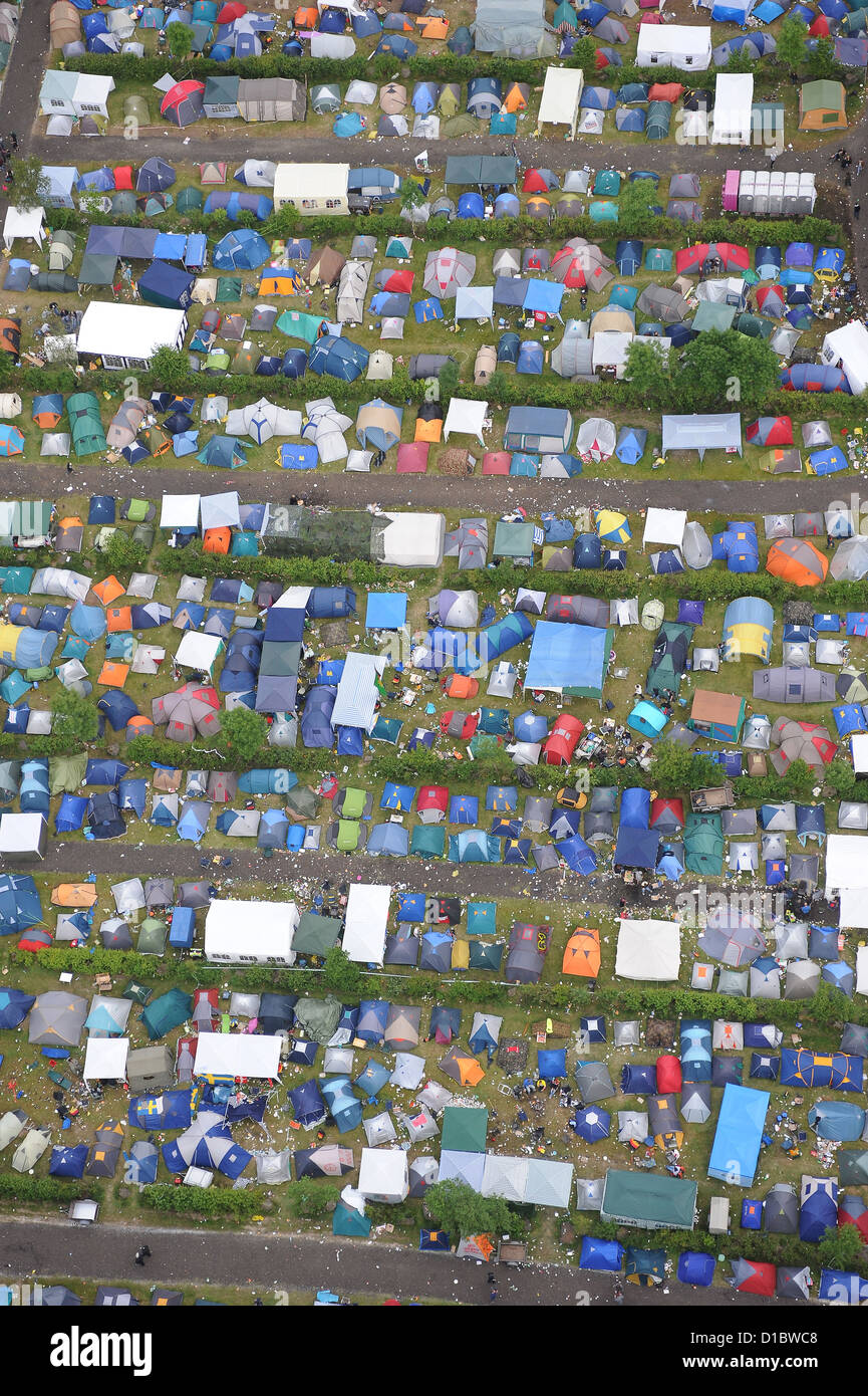 Nuerburg, Germany, campground at Rock am Ring Festival Stock Photo - Alamy