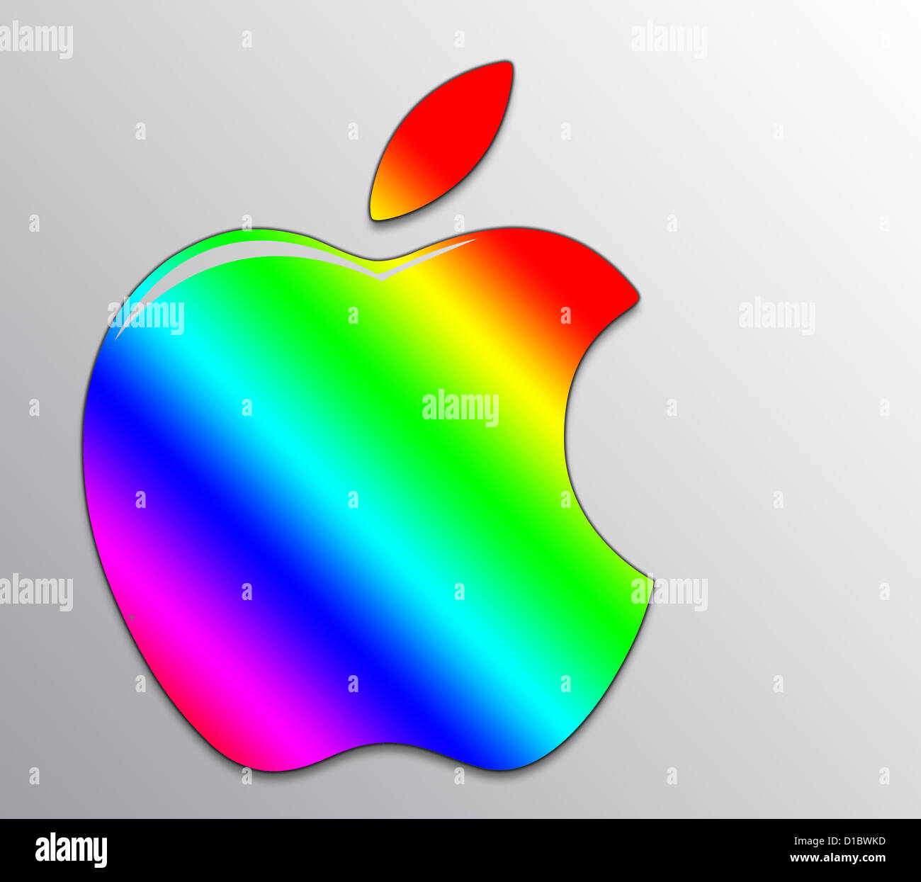 Apple Logo concept colored variety Stock Photo