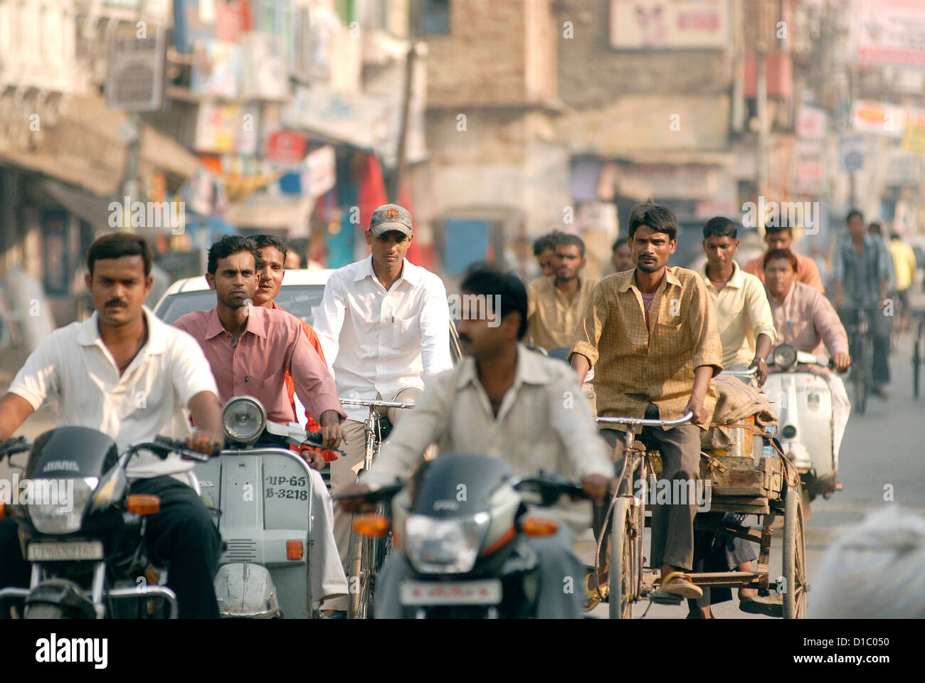 Varanasi Rickshaws India, Varanasi. The streets of Varanasi are crowded with rickshaws and ...
