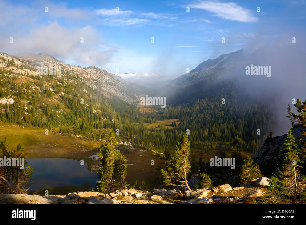 OREGON Upper Lake and the East Lostine River Valley from the Horton