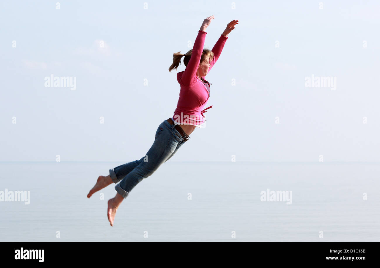 Germany woman joy lake hi-res stock photography and images - Alamy