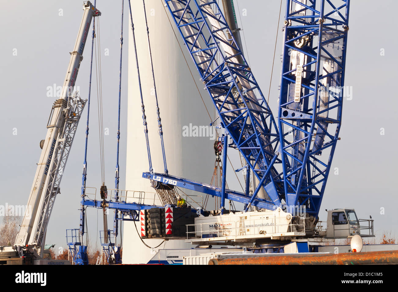 View of Wind turbine construction hi-res stock photography and images - Alamy