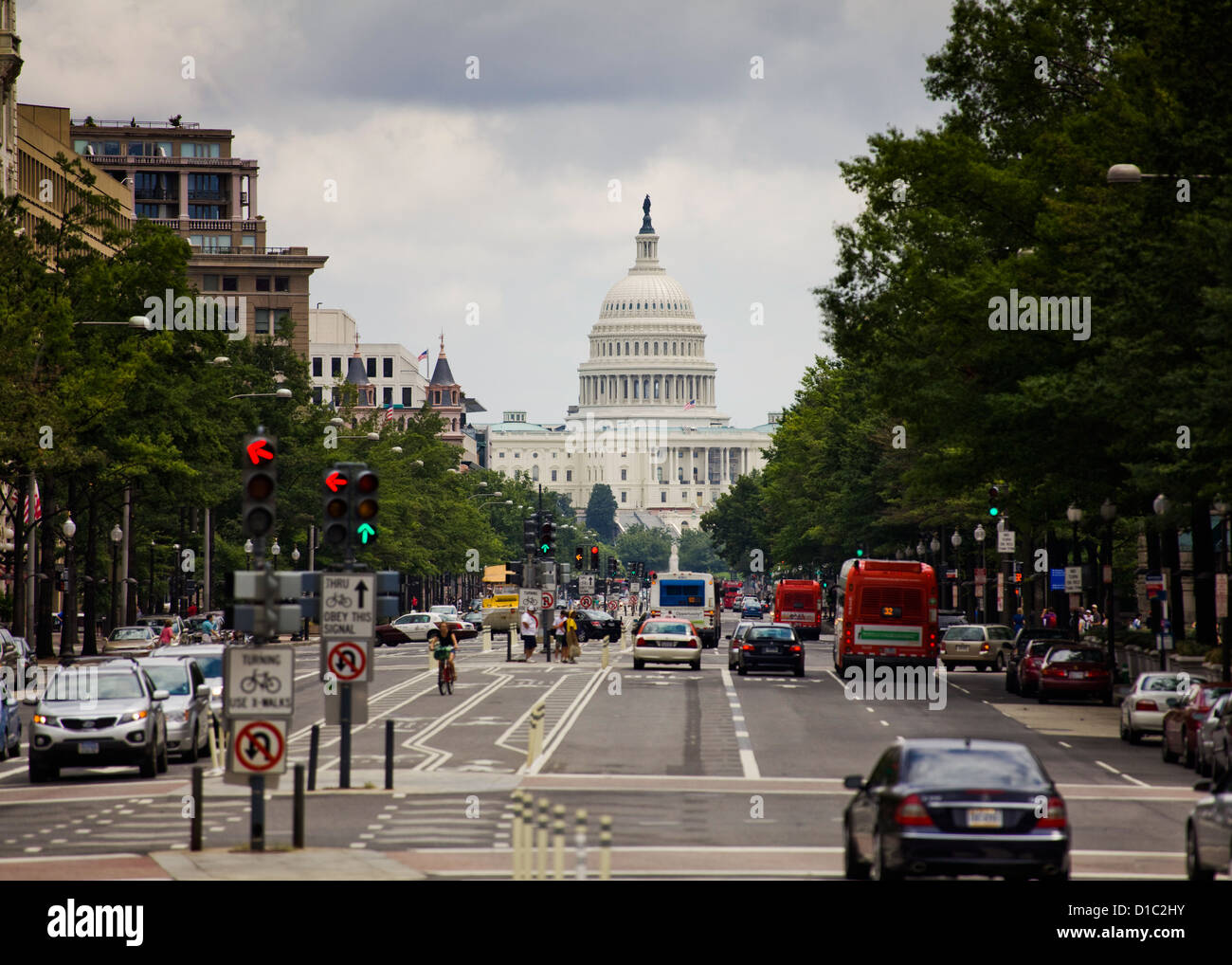 US Capitol building on cloudy day - Washington, DC USA Stock Photo - Alamy