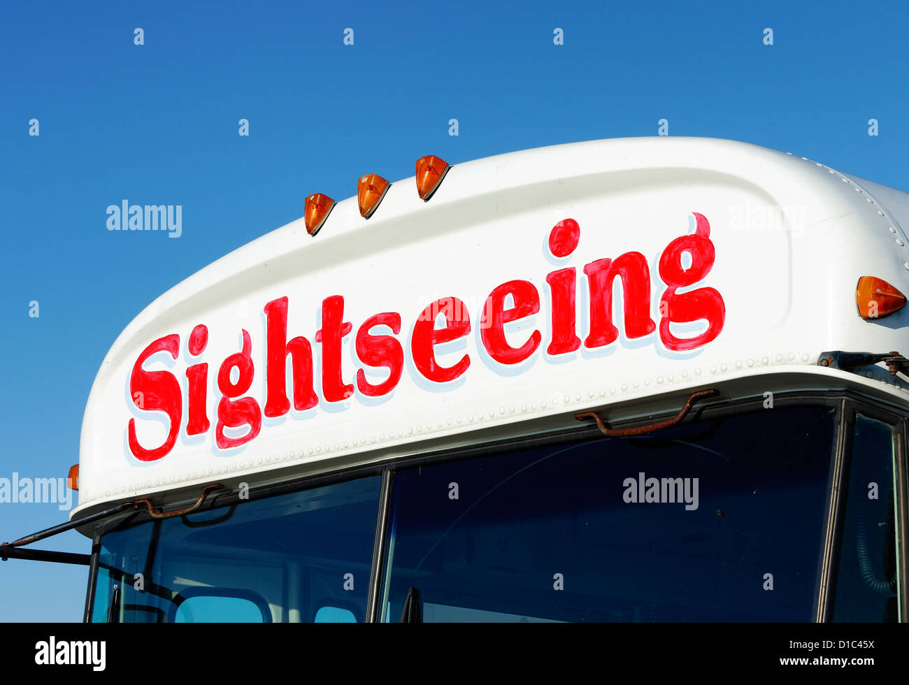 Sightseeing bus. Stock Photo