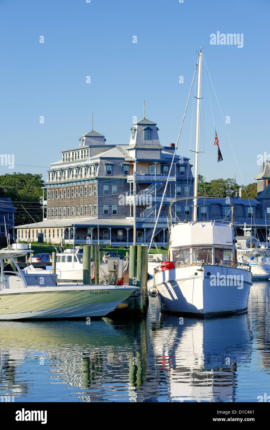 Harbor, Oak Bluffs, Martha's Vineyard, Massachusetts, USA Stock Photo