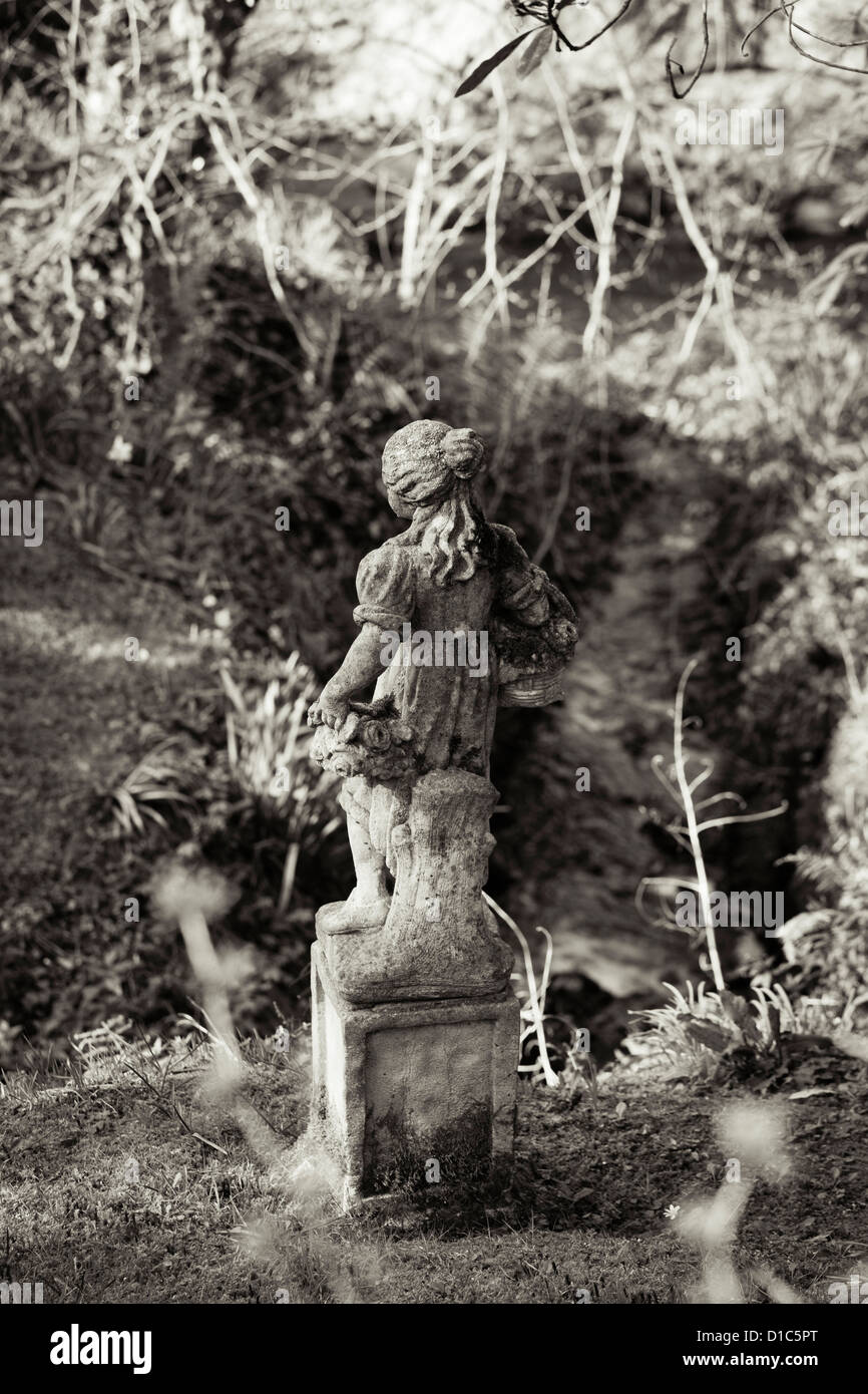 Statue at Docton Mill, Devon. Stock Photo