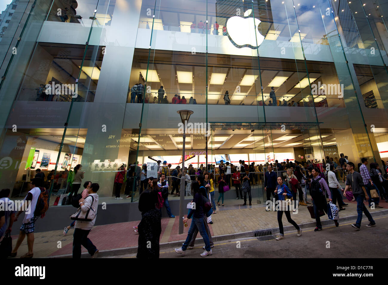 The new Apple Store in Causeway Bay, Hong Kong on its opening day Stock