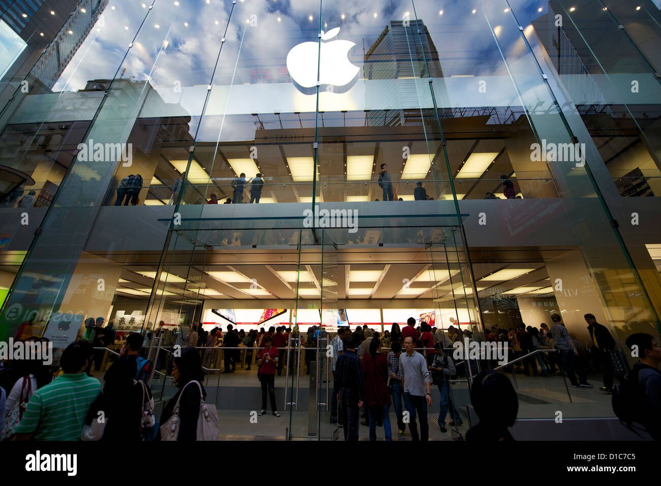 The new Apple Store in Causeway Bay, Hong Kong on its opening day Stock