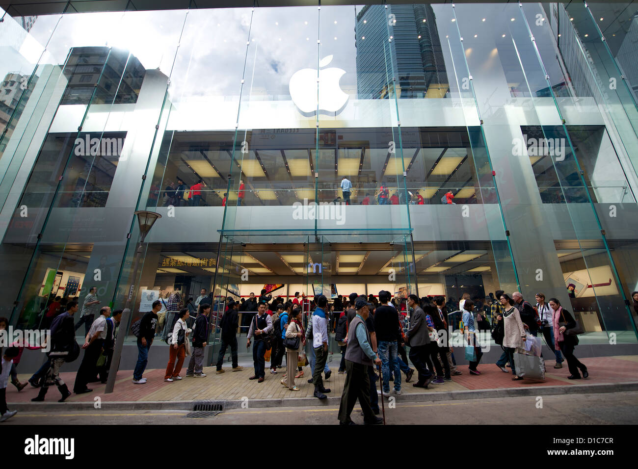 The new Apple Store in Causeway Bay, Hong Kong on its opening day Stock