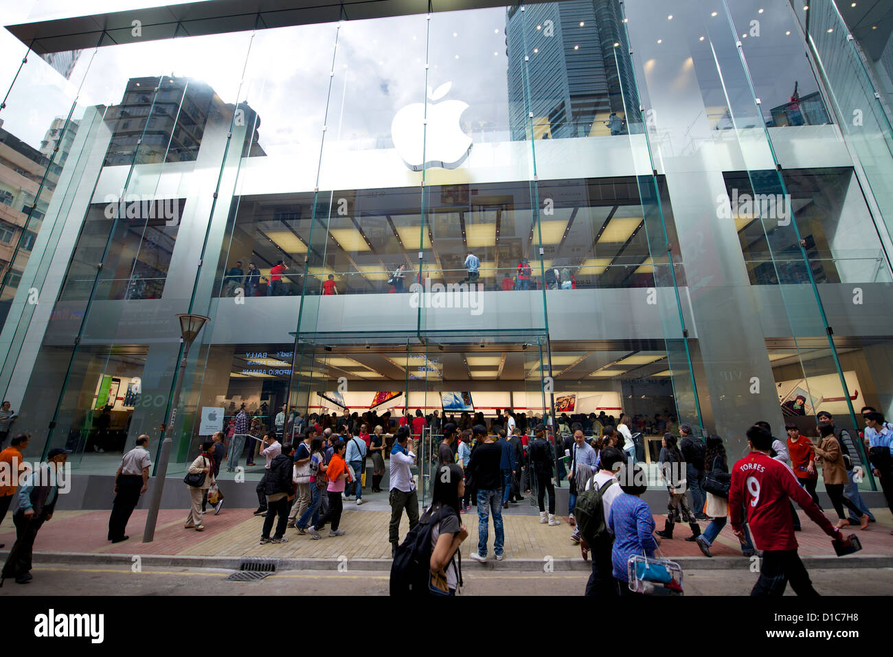 The new Apple Store in Causeway Bay, Hong Kong on its opening day Stock