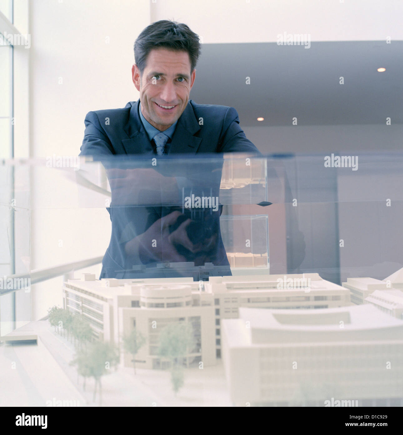 Portrait of business people with SiemensForum Model License free except ads and billboards Stock Photo