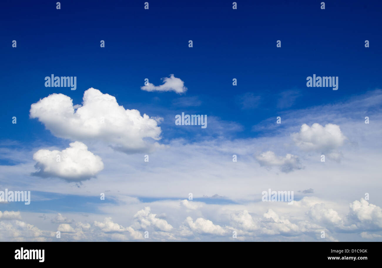 white clouds against blue sky Stock Photo - Alamy