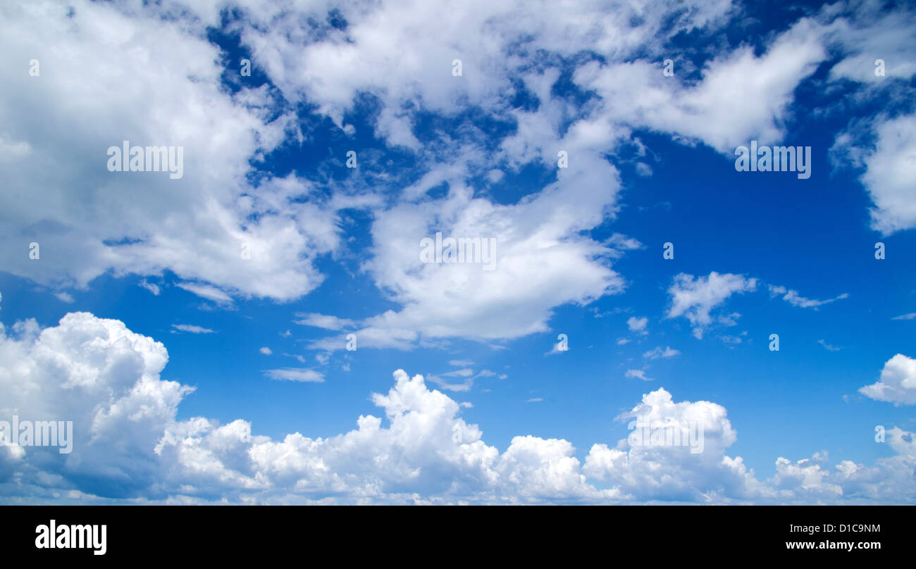 blue sky with clouds closeup Stock Photo - Alamy